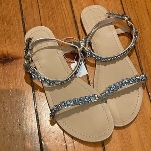 NWT bridal shoes / wedding shoes / formal flats, size 10